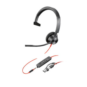 Diademas Hp Poly BlackWire 3315 Mono USB + 3.5