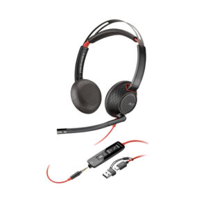 Diademas Hp Poly BlackWire 5220 Dual USB + 3.5